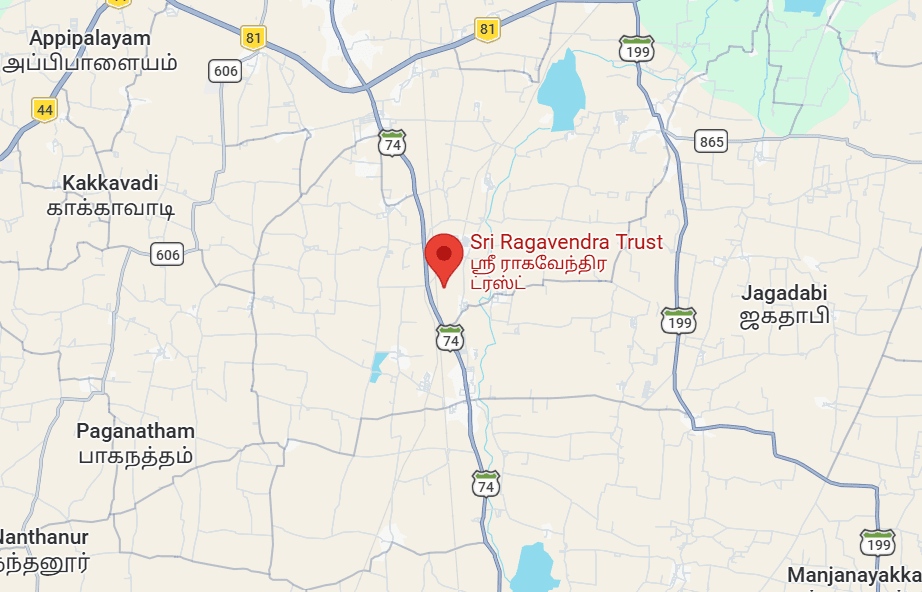 Sri Ragavendra Trust Location